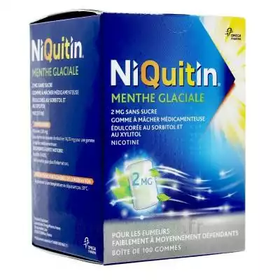 Niquitin 2 Mg Gom à Mâcher Médic Menthe Glaciale Sans Sucre Plq Pvc/pvdc/alu/100 à Saint-Jory