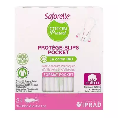 Saforelle Coton Protect Protège-slip Pocket B/24 à Saint-Jory